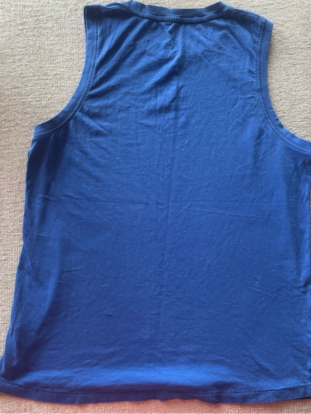 Fabletics Blue Muscle Tank | Sleeveless Workout Top | Athleisure Basic Size S - Picture 3 of 3